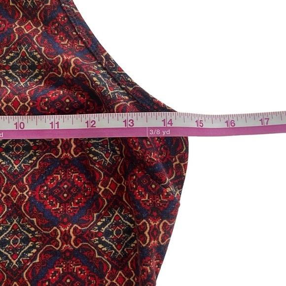 Forever21 Burgundy Printed Strappy BodyCon Stretch Dress Sz M - Picture 5 of 8